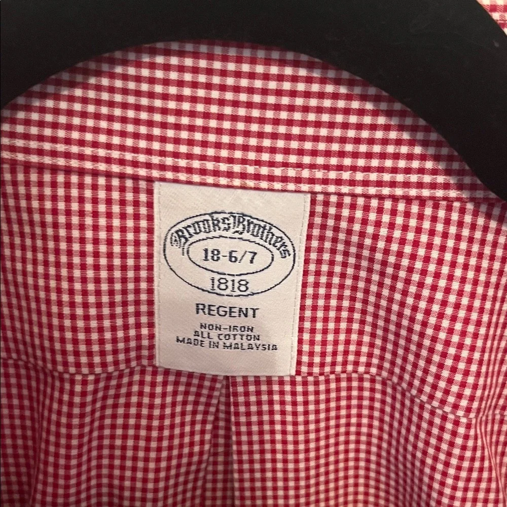 Brooks Brothers Red Checkered Dress Shirt - Picture 2 of 7